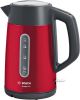 Bosch Snoerloze waterkoker 'DesignLine TWK4P', inhoud 1, 7 liter Rood/Donkergrijs online kopen