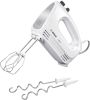 BOSCH Handmixer CleverMixx MFQ24200 inclusief edelstalen turbogarde en edelstalen deeghaken, 4 snelheidsinstellingen, licht en ergonomisch, wit/zilver online kopen