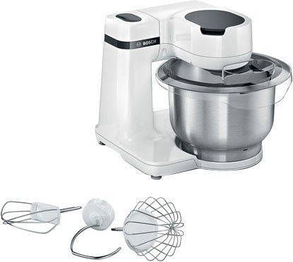 BOSCH Keukenmachine MUMS2EW00 MUM Serie 2 veelzijdig te gebruiken, patisserieset edelstaal, wit online kopen