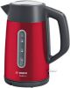 Bosch Snoerloze waterkoker 'DesignLine TWK4P', inhoud 1, 7 liter Rood/Donkergrijs online kopen